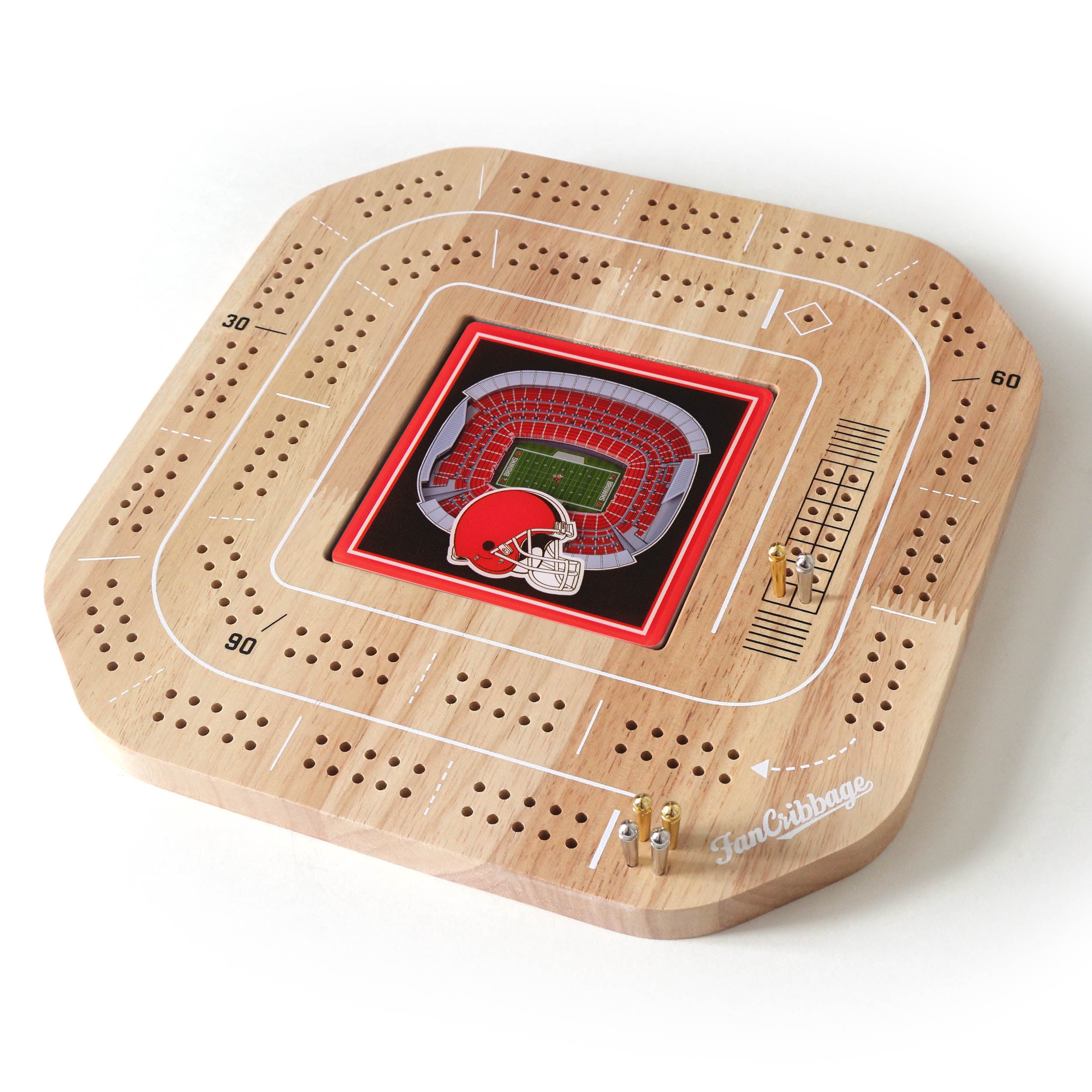 YouTheFan NFL Cleveland Browns Stadiumview Cribbage
