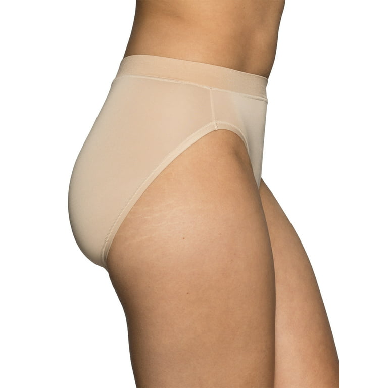 Vanity Fair Radiant Collection Women's 360 Comfort Hi-Cut Brief Underwear,  3 Pack 