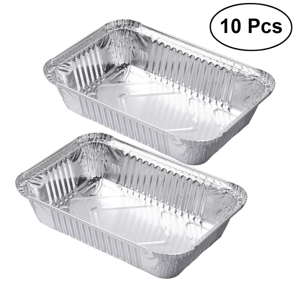 10pcs Chafing Pans Disposable Aluminum Foil Steam Table Deep Pans