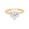 thumbnail image 2 of Elli by Julie & Grace Cubic Zirconia Engagement Ring 18K Gold 925 Silver Size 6-8, 2 of 4