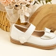 thumbnail image 4 of Mepaouo Toddler Girl Mary Jane Ballet Flat Dress Shoes Kids Bow School Uniform Walking Slip on Loafers, 4 of 8