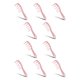 thumbnail image 2 of Jumpingount Peine profesional voluminizador desenredante peines rizados salón de peluquería a prueba de estática herramienta de peluquería Rosado 10Conjunto, 2 of 6
