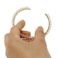 thumbnail image 5 of Adjustable Faux Pearl Crystal Cuff Bracelet, 5 of 5