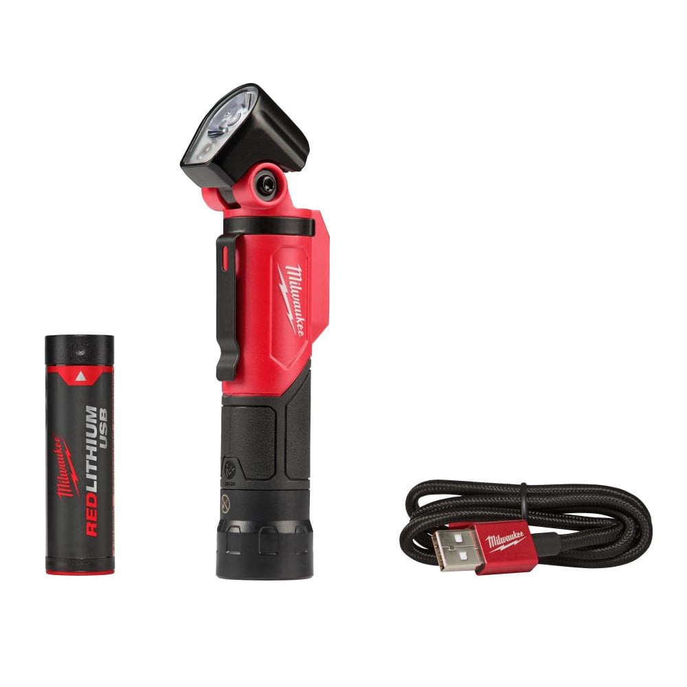 Milwaukee211321 USB Rechargeable Pivoting LED Flashlight Walmart