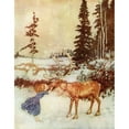 thumbnail image 2 of The reindeer did not dare to stop. It ran on till it came to the bush with the red berries. There it put Gerda down  and, 2 of 2