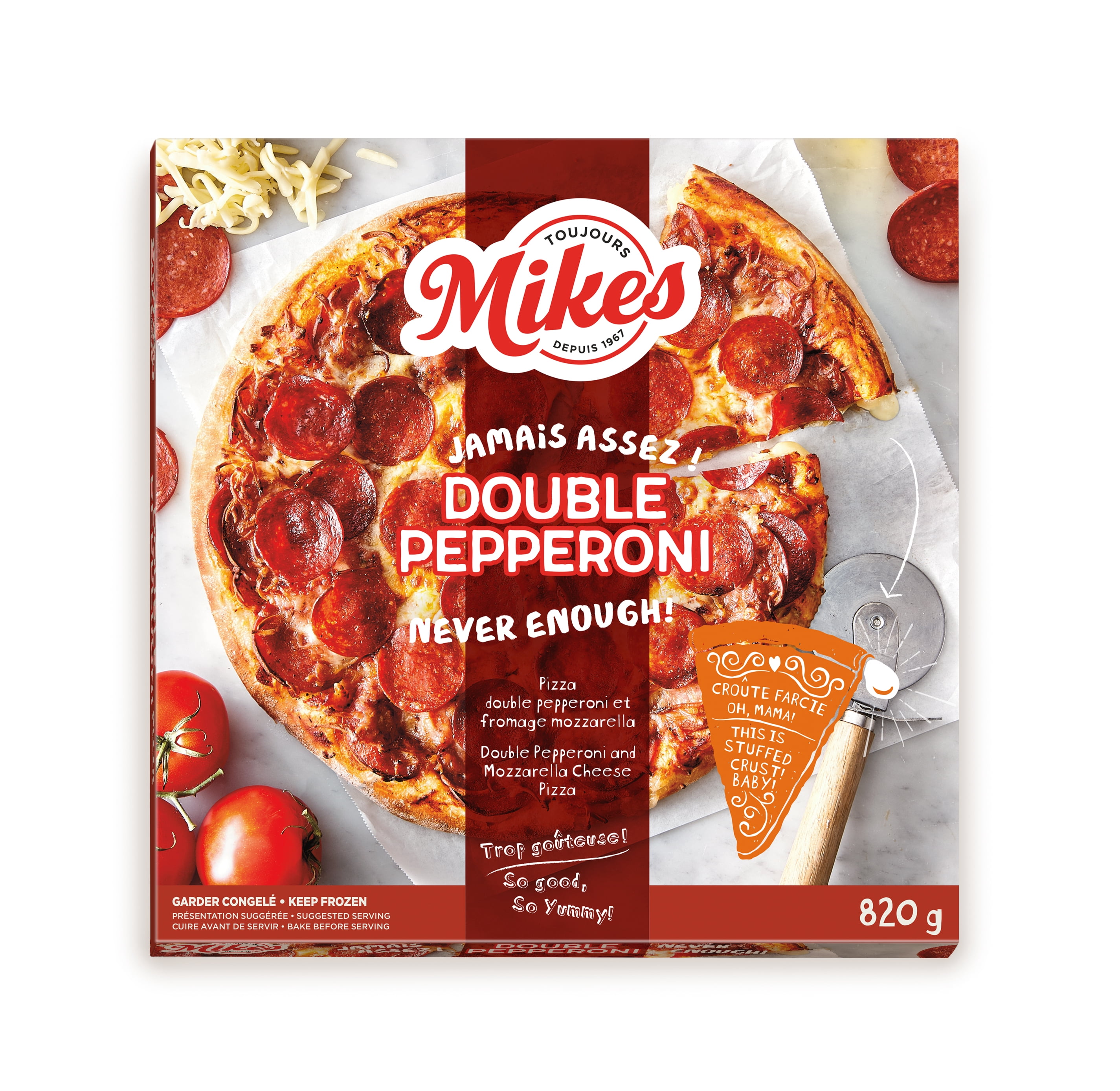 Double pepperoni MIKES PIZZA CROUTE FARCIE DOUBLE PEPPERONI