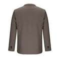 thumbnail image 4 of Qiggri Men's Fashionable Solid Color Long Sleeved Lapel Breasted Hanging Pocket Suit Jacket, 4 of 7