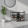 thumbnail image 2 of USTECH 4-Tier Expandable Shoe Rack, Adjustable & Stackable Metal Shoe Organizer for Closet, Entryway, or Bedroom – Holds 12–16 Pairs, 2 of 8