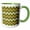 Green/White, variant on 3drose, Chevron Pattern in Khaki Brown and Grey, 15oz Mug
