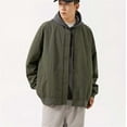 thumbnail image 2 of Wyzesi Winter Coats for Dogs Water Proof Retro Jacket Men's Spring and Autumn Flying Jacket Trendy Workwear Standing Baseball Jacket Christmas Sweater for Men, 2 of 4