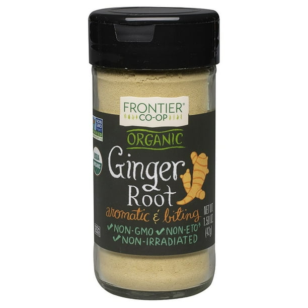 Frontier Ground Ginger Root, Certified Organic, 1.5 Oz