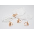 thumbnail image 2 of Stylish Pineapple Metal Napkin Rings - Set of 4 (Rose Gold), 2 of 3