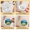 thumbnail image 4 of 18Pcs Outdoor Camp Water Soluble Hand Sewing Stabilizers 8.3"x11.7" Mountain Tree Camping Embroidery Pattern Stabilizer 4 Sheets RV Picnic Travel Stick and Stitch Embroidery Paper Sticker, 4 of 7