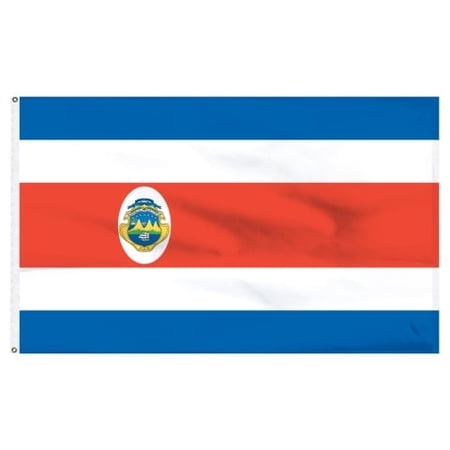 Costa Rica 3ft x 5ft Printed Polyester Flag