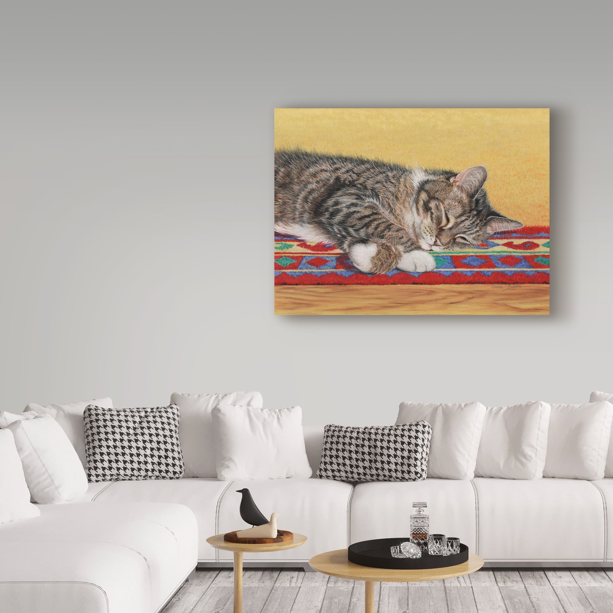 Trademark Fine Art 'Sleepy Sam' Canvas Art by Janet Pidoux
