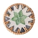 thumbnail image 2 of Rattan Ceramic Heat Insulating Saucer Seashell Floral Pattern Saucer Tea Saucer Coffee Table Hand Woven Non Scaldable Seashell Mats, 2 of 6