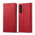 thumbnail image 2 of Compatible with Samsung A11 Wallet Case, PU Leather Flip Folio Case with Card Holders RFID Blocking Kickstand [Shockproof TPU Inner Shell] Phone Cover For Samsung Galaxy A11, Red, 2 of 11