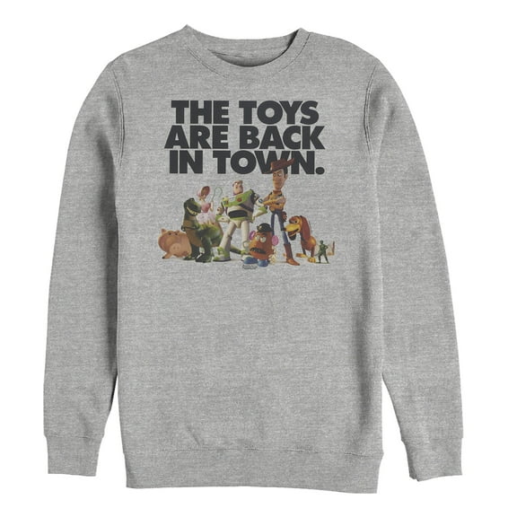 Men's Toy Story Toys Are Back in Town Sweatshirt Athletic Heather Small