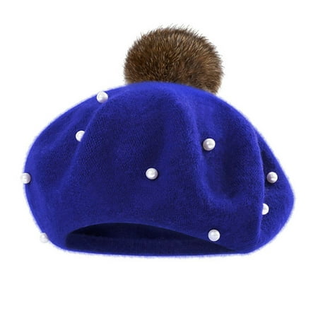 

Relanfenk Baby Hats Toddler Kids Boys Girls Pearly Ball Beanie Winter Warm Cap Hat