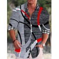 thumbnail image 1 of Camisa de hombre con estampados gráficos degradados, mármol, para exteriores, calle, manga larga, ropa estampada, ropa de diseñador, informal, 1 of 6