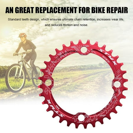 Mountain Bike Chainrings Moutain Bike Cahin Ring,Zerone 32/34/36/38T BCD 104 Mountain Bike Steel Single Crank Chain Ring Repair Parts ()