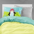 thumbnail image 2 of Merry Christmas Happy Penguin Fabric Standard Pillowcase, 2 of 2