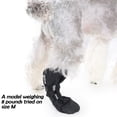 thumbnail image 5 of Dog Paw Recovery Boot for Injured Paws Post Surgery Breathable Protective Shoe with Non-Slip Sole Adjustable Self-Adhesive Strap Black, 5 of 8