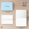 thumbnail image 6 of Baby Boy Thank You Card - Elegant Light Blue Greeting for Birthdays, Baby Showers, Weddings, Business - White Blank Interior | 4.25 x 5.5” | Set of 25 Cards & 25 Envelopes, 6 of 6