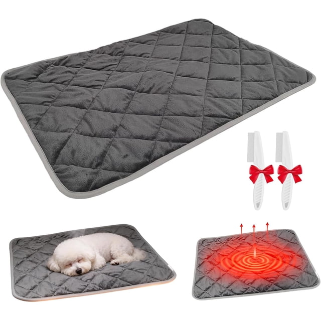 Thermal Reflection Pad with 5-Layer Constant Temperature System, Self Warming Pad for Dogs and Cats, Keeps Warmth by Reflecting Body Heat, Washable Pet Mat for Any Surface