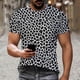 thumbnail image 1 of Ceisia Men's Slim Fit Black-White Leopard Print Round Neck Short Sleeve Casual T-Shirt (S-XXXL) Gifts, 1 of 9