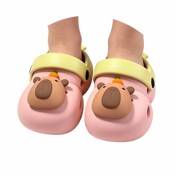 Toddler Boys Girls Cartoon Clogs Kids Clogs EVA Cute Cartoon Print Non Closed Toe Waterproof Lightweight Breathable Clogs for Indoor Outdoor Summer Use