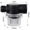 Water Pump Strainer Filter, RV Replacement 1/2 TwistOn Pipe Strainer