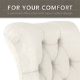 thumbnail image 3 of Bush Key West Mid Back Fabric Office Chair with Adjustable Height in Cream, 3 of 7