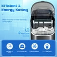 thumbnail image 6 of GIantex Countertop Ice Maker, 26 LBS/24H, 9 Cubes in 6 Mins, Portable Ice Cube Making Machine w/Self-Clean Function, Black, 6 of 10