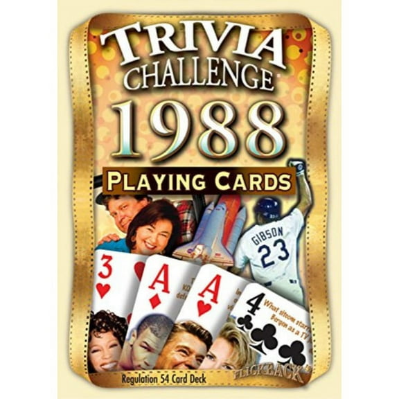 Flickback Media, Inc. 1988 Trivia Playing Cards: 30th Birthday