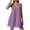 Purple, variant on Womens Sleeveless Tops Spaghetti Strap Tunic Tops Bow Front Dressy Casual Swing Beach Blouses for Women Black,S