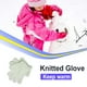 thumbnail image 2 of TureClos Guantes para niños Térmicos de invierno Regalos fáciles de combinar Accesorios de protección duraderos Esquí Actividades al aire libre cómodas Tejido fino blanco TureClos JD731879414, 2 of 6