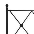 thumbnail image 6 of vidaXL Bed Frame Black Powder-Coated Steel Double Bed Bed Frame, 6 of 6