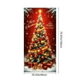 thumbnail image 3 of DAMAI Christmas Door Cover Xmas Banner, 70.8 x 35.4 inch Hanging Front Door Cover Christmas Decor Backdrop Hanging Banner for New Year Party Winter Holidays Xmas Decorations, 3 of 6