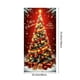 thumbnail image 3 of Adornos navideños, regalos navideños, cortina navideña de 35 x 72 pulgadas, decoración navideña para puerta y pared, festival, fiesta, poliéster., 3 of 6