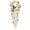 Hummingbird, variant on Peacock Wall Decor, Bird and Floral Wall Hanging with Cascading Crystal-Style Drop Ornaments, Indoor Decorative Wall Art for Living Room and Entryway