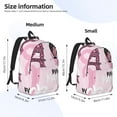 thumbnail image 3 of Naloa Eiffel Tower and Butterflies Canvas Backpack for Men Women Rucksack Casual Travel Daypack College Tote Satchel Bookbag for Teens-Small, 3 of 7