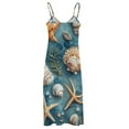 thumbnail image 5 of Beach Seashell Starfish Sleeveless Dress Woman Fashion Long Dresses Women's Summer Suit Dress Summer 2025 Women, 5 of 7