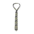 thumbnail image 4 of Men's Tie, Animals Bamboo Herbs, 3.7", Pale Khaki Slate Blue, by Ambesonne, 4 of 4