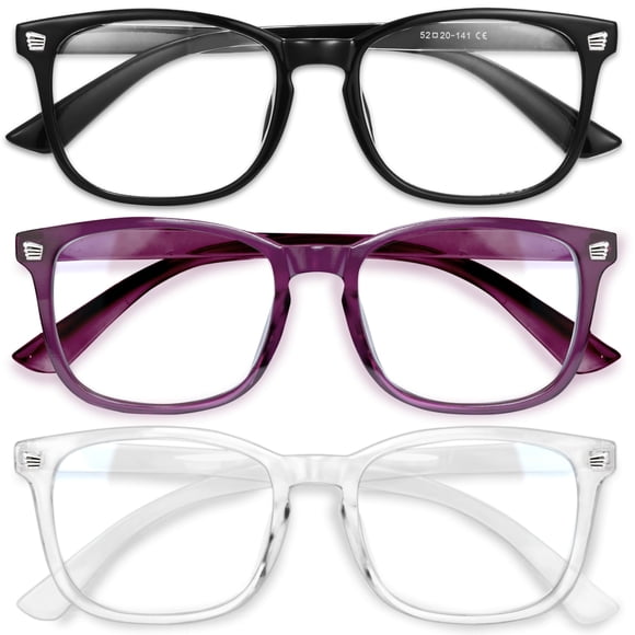 Gafas Blue Light Gaoye Stylish para mujer, paquete de 3