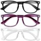 thumbnail image 1 of Gafas Blue Light Gaoye Stylish para mujer, paquete de 3, 1 of 8