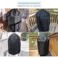 thumbnail image 4 of Funda para ahumador de 30 pulgadas, resistente, impermeable, para parrilla de carbón, resistente a la decoloración, compatible con Weber Char-Griller Akorn Kamado y más, 4 of 5