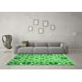 thumbnail image 3 of Ahgly Company Indoor Square Abstract Emerald Green Modern Area Rugs, 5' Square, 3 of 4