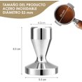 thumbnail image 2 of Espresso Tamper 53mm ,Tamper para Cafe,Manipulador de Café Expreso,Tamper Calibrado Café,304 Acero Inoxidable con Alfombrilla Silicona,Tamper 53 mm, 2 of 6