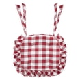 thumbnail image 4 of VHC Brands Annie Buffalo Check Chair Pad, Country Red, 16.5" x 18", 4 of 5